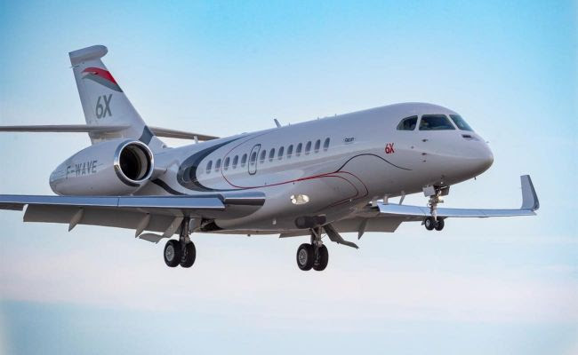 Dassault Falcon 6X: Terceira aeronave inicia seu programa de teste